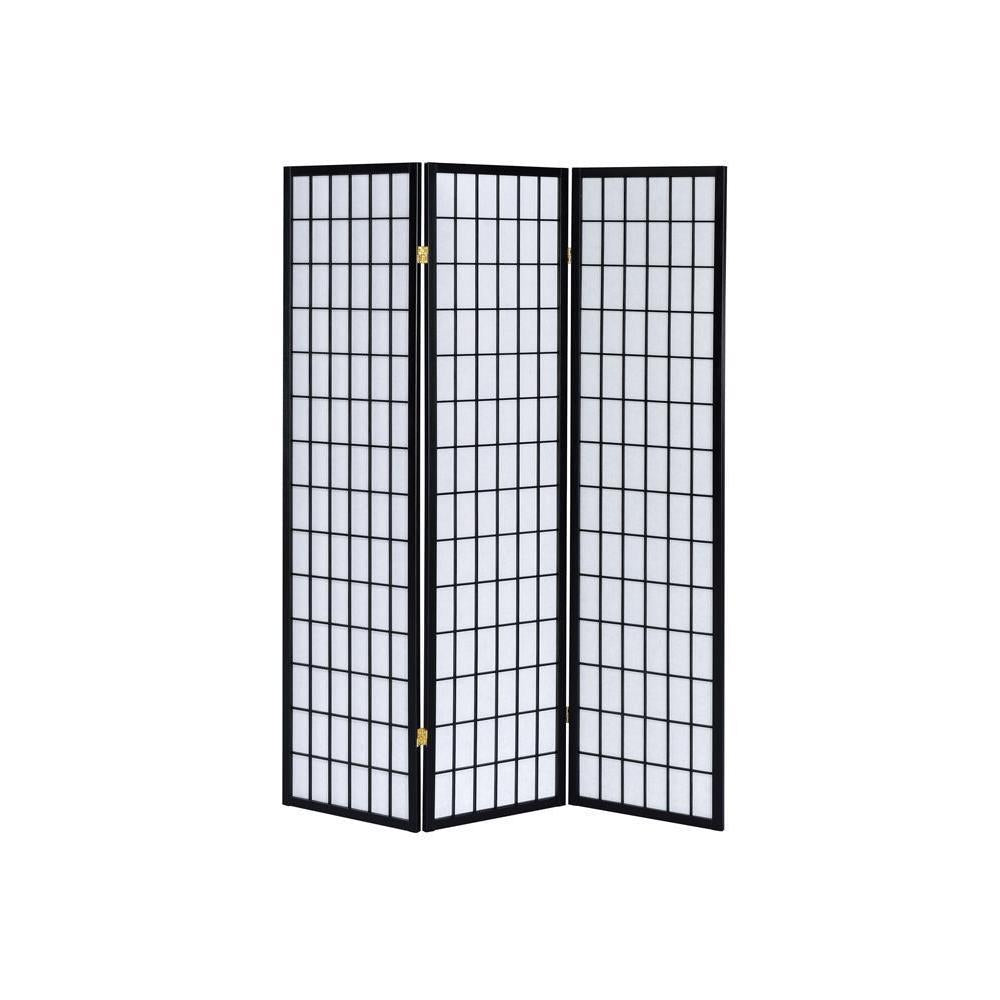 3-panel Folding Screen - Black