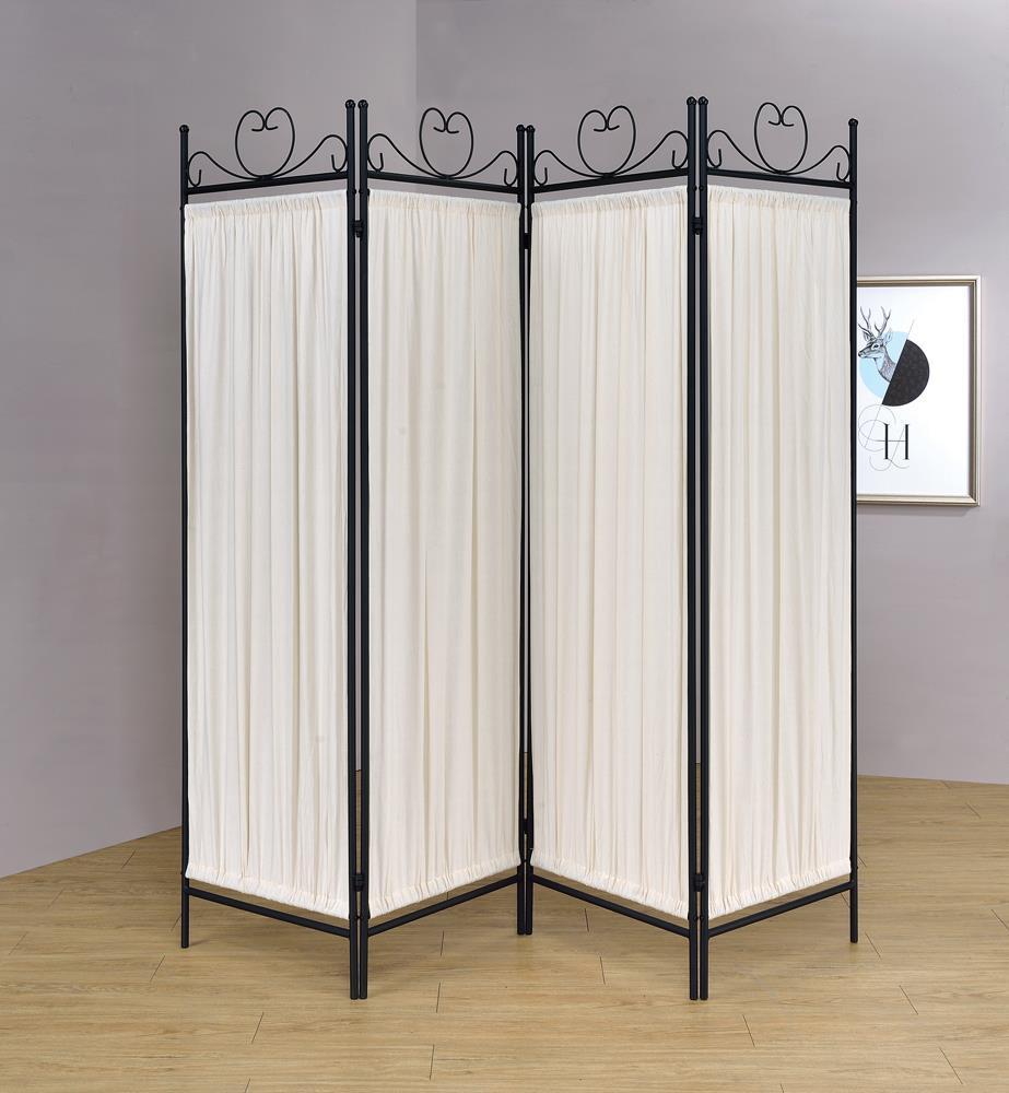 4-panel Folding Screen - Beige