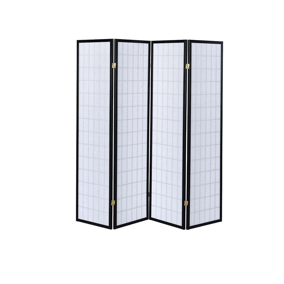 4-panel Folding Screen - Black