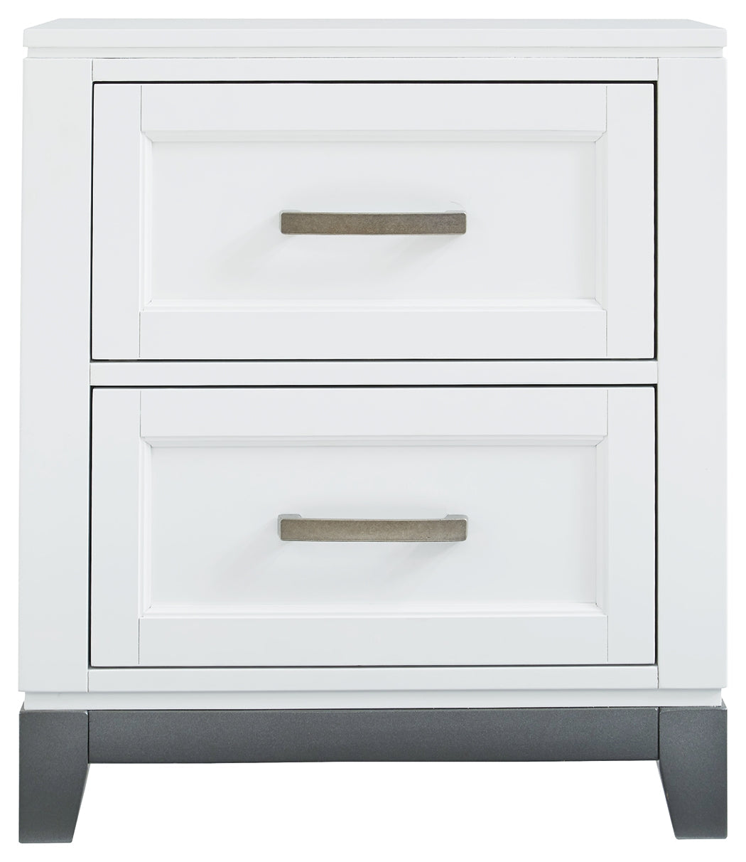 Brynburg Two Drawer Nightstand
