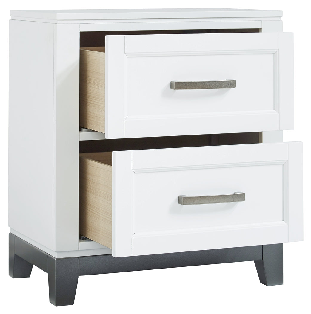 Brynburg Two Drawer Nightstand
