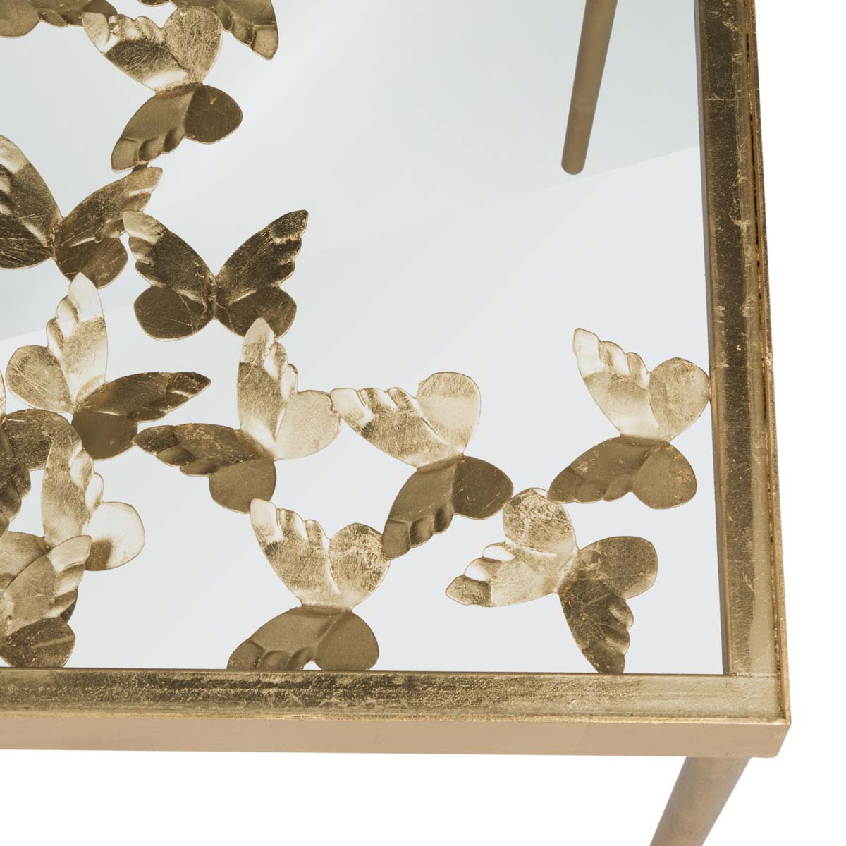 Safavieh Rosalia Butterfly Desk - Gold/Glass