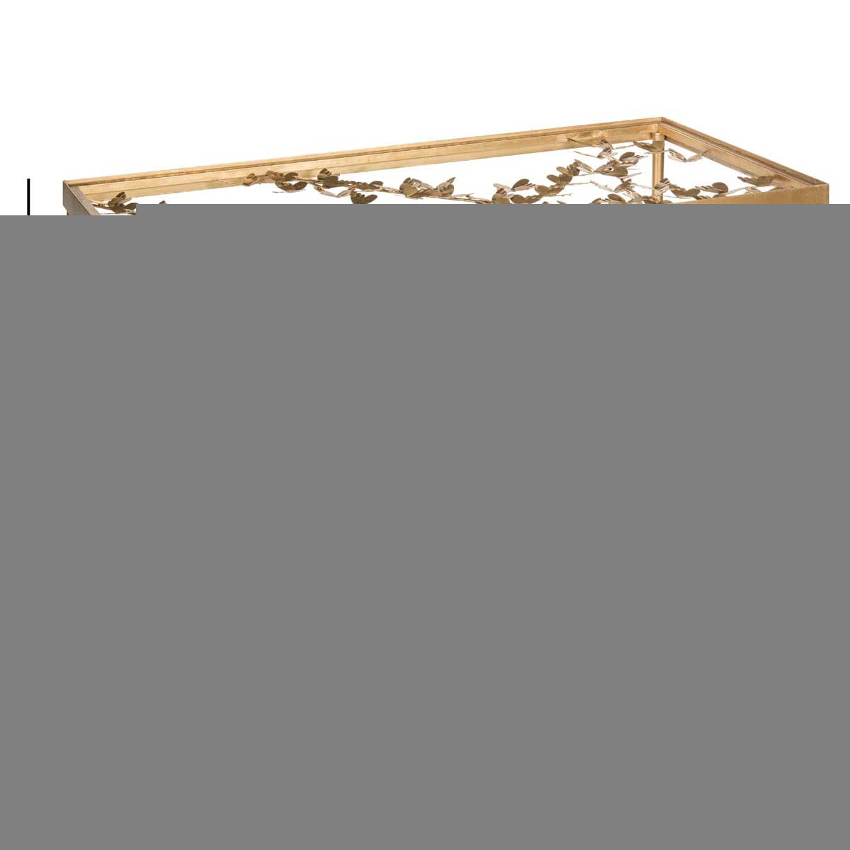 Safavieh Rosalia Butterfly Desk - Gold/Glass