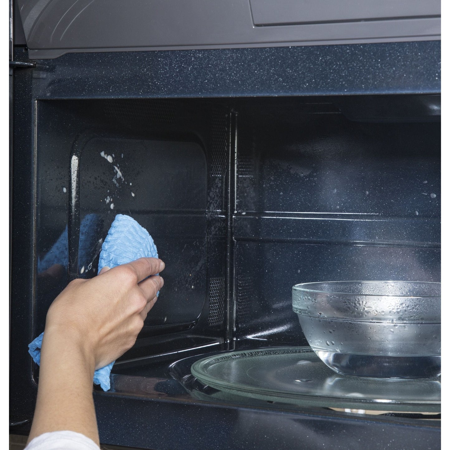 GE® 1.9 Cu. Ft. Over-the-Range Sensor Microwave Oven in Slate
