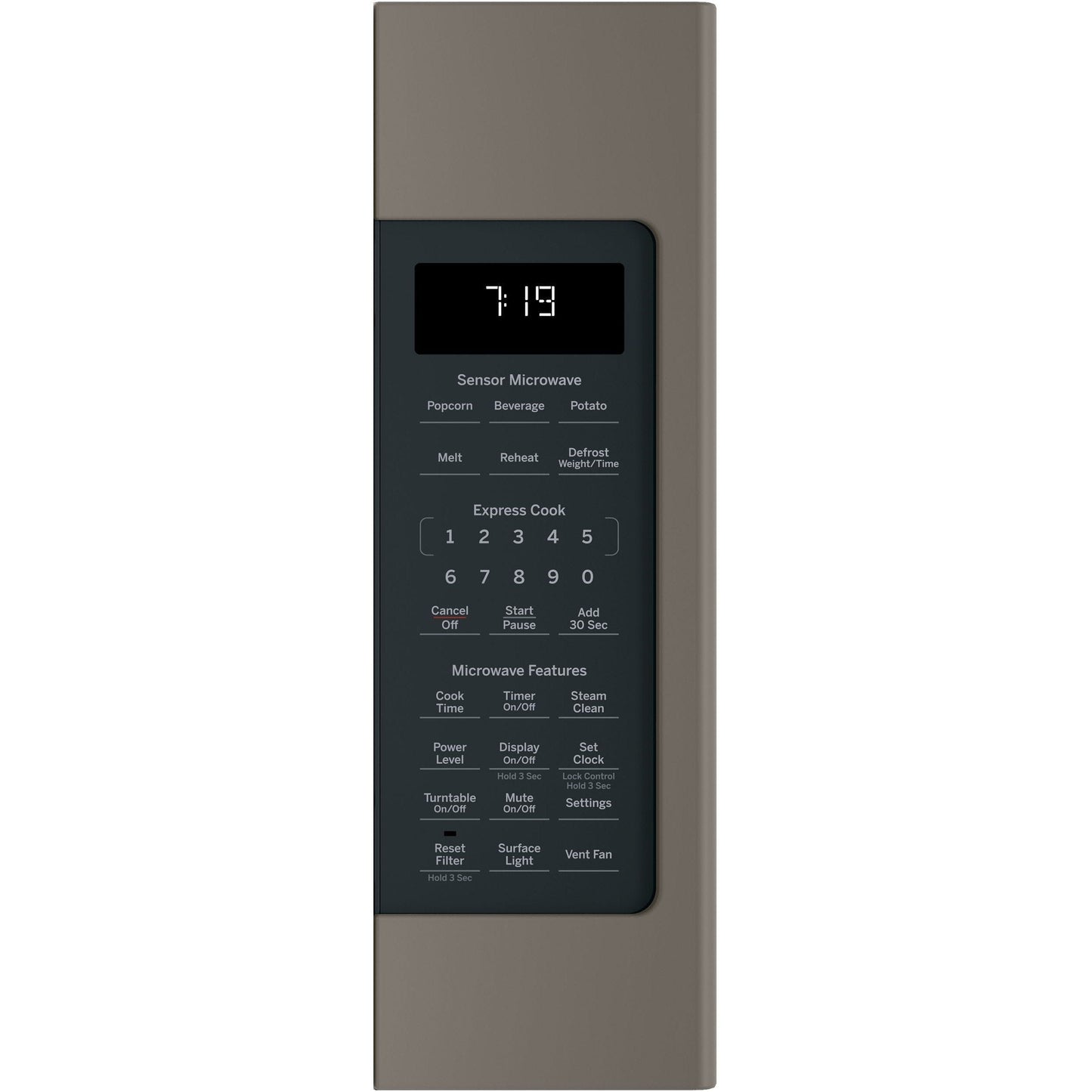 GE® 1.9 Cu. Ft. Over-the-Range Sensor Microwave Oven in Slate