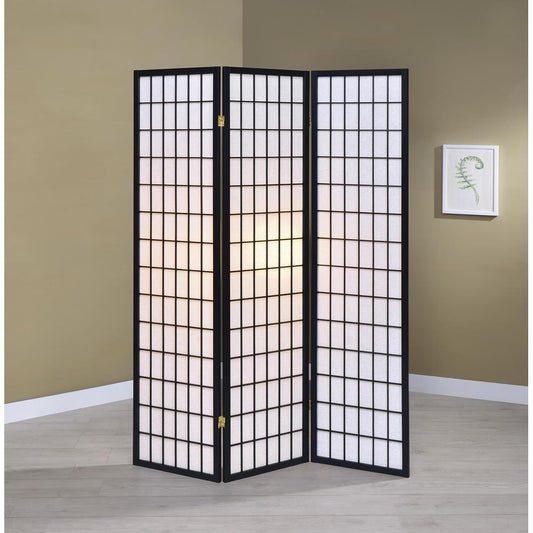 3-panel Folding Screen - Black