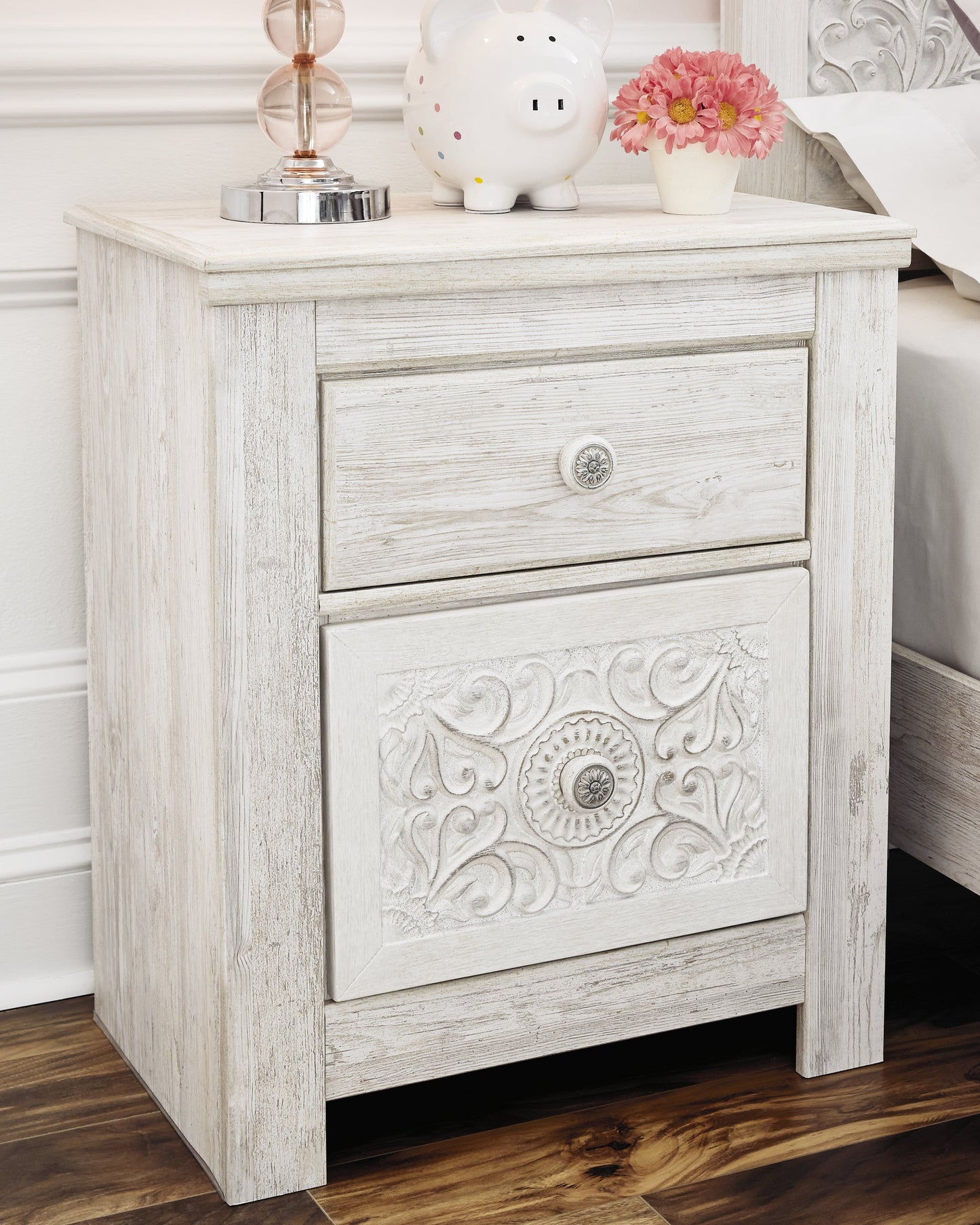Paxbury Two Drawer Nightstand